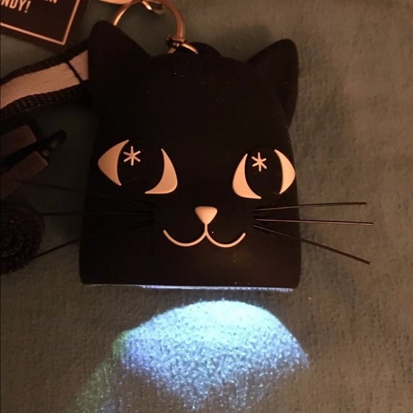 Bath & Body Works Other - RARE!! LAST ONE LEFT. Cat Holder & Necklace Sanitizer Holder. FREE SANITIZER